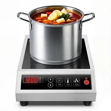 Induction Cooktop Commercial 1800W, Portable Countertop Burner with 8" Fast H...