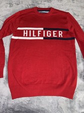 Tommy Hilfiger Kids Pullover Sweater Size XL Red Longseeve Youth