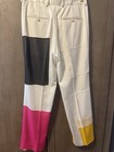 Helmet Lang Silk Women Pants Pink Yellow Black White Size 2 Small $495 Nordstrom — photo 3