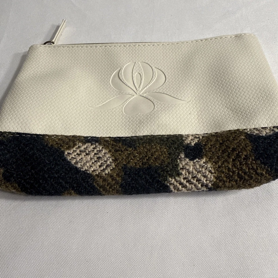 BOLSO DE MAQUILLAJE COSMÉTICO Sisley Paris Tela Tejida y CREMA Cuero Sintético  Foto 3 de 4