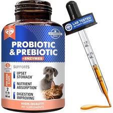 Probiotics  Enzymes Digestive Supplement for Dogs  Cats - Gut Health