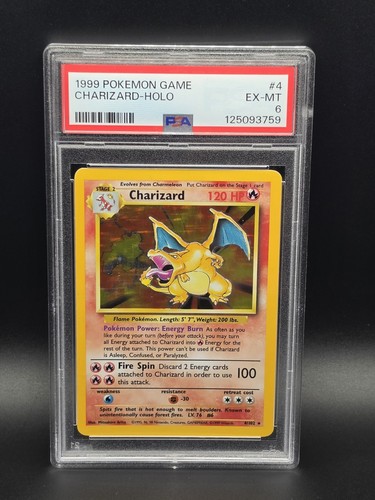 Charizard graded PSA 6 for sale on eBay