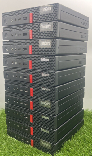 LOT OF 10. Lenovo Thinkcentre M720Q i3-8100T@3.10Ghz 16GB RAM Mini PC W/Charger - Picture 1 of 6