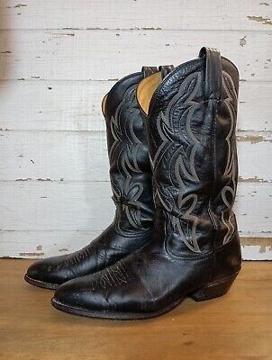 Men's Nocona black western boots handcrafted in USA showcasing quality construction