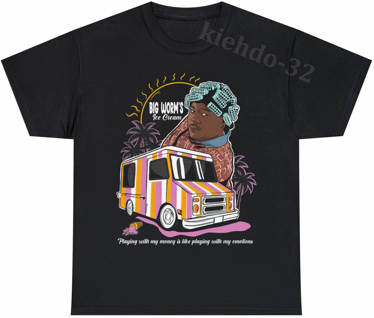 T-shirt Humour Big Worms Friday Movie Poster - Coton épais - Unisex - Neuf Avec étiquette