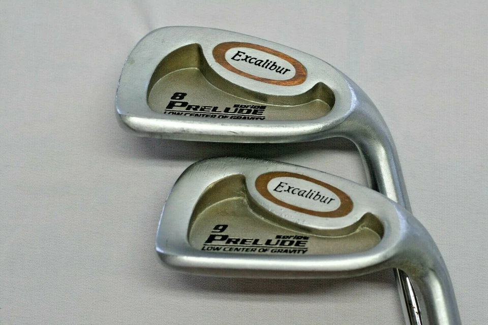 Palos de golf para damas y mujeres Excalibur #8 y 9 hierro baja flexibilidad varilla de acero livianos Foto 3 de 4
