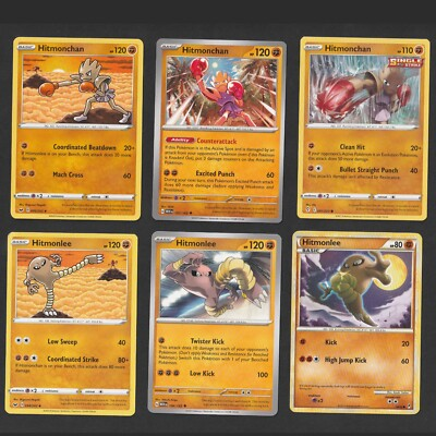 #ad #ad Hitmonlee Hitmonchan Pokemon Card Collection 6 English Cards 151 Deck Building $5.99