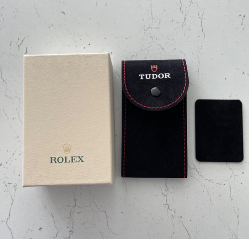 Genuine Tudor Watch Black Velvet Travel Pouch 50006084.8064 Rolex Box travel