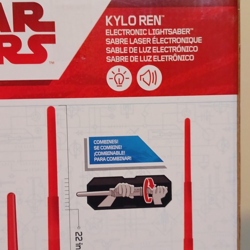 Neu Hasbro Star Wars Last Jedi Bladebuilders Kylo Ren elektronisches Lichtschwert Neu im Karton - Bild 12 von 19