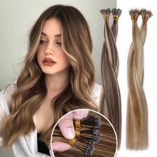 NANO RING 100 Remy Human Hair Extensions Micro Loop Nano Beads Balayage 1g USA