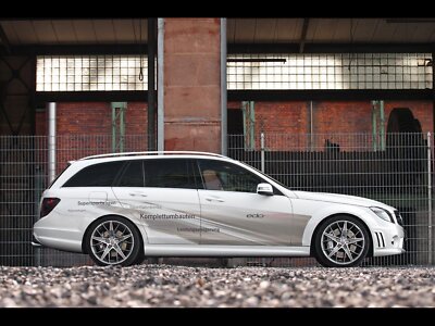 Cars amg static edo competition side view mercedes benz Desk Mat Stitched
