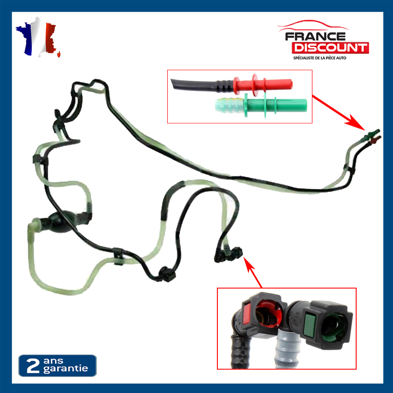 Tuyau alimentation de précision Megane II 1.5 dCi flexible renforcé OE 8200295270