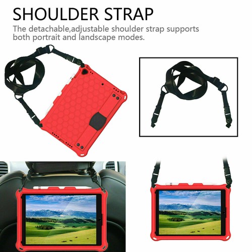 Stand Strap Cover Shockproof Rubber Case for iPad 10th 9 8 7 5 6 Mini 2022 Air 5 - Picture 38 of 76