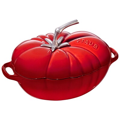 STAUB Cocotte Tomate - Gusseisen Topf 25cm + STAUB Schürze als Geschenk NEU
