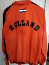 Men  s Large Jacket Orange Netherlands Holland Soccer Football