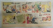 Lipton Tea Ad: "Daddy Gets The Drift" from 1948 Size: 7.5 x 15 inches