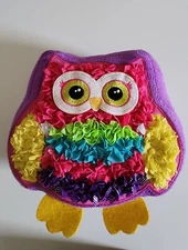The Orb Factory Plushcraft Owl Pillow - Fabric by Numbers Kit