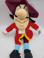Toy Factory Captain Hook Plush Peter Pan 13" Stuffed Toy Collectible Disney