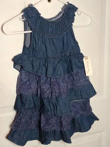 Vintage Route 66 Girl's Brown Denim Jumper Dress 100% Cotton Size 5 Cute! |  eBay