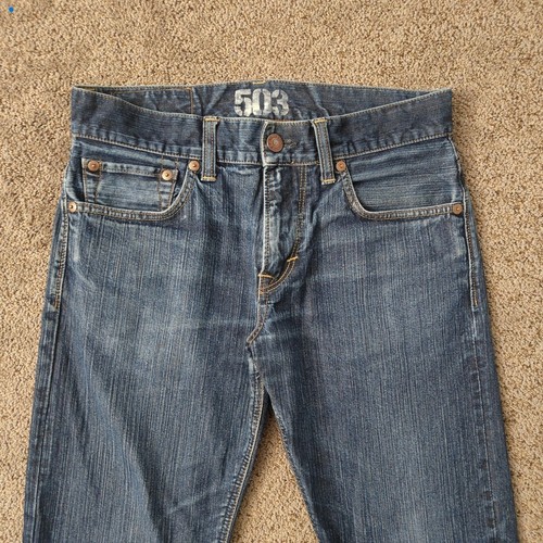 Edwin Men's Blue Trip 503 Washed Cotton Denim Jeans Size 30 - Picture 4 of 15