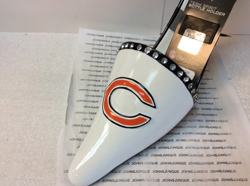 CHICAGO BEARS NFL BOTTLE HOLDER HIGH HEEL SHOE New with tag Ceramic - Picture 2 of 5