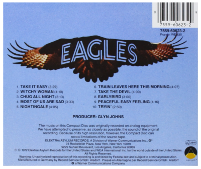 Eagles - Self Titled Debut (CD) • NEW • Randy Meisner, Take it