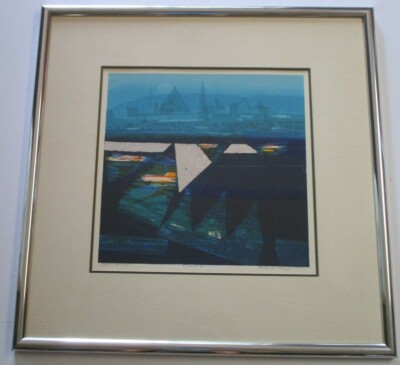 PATRICK KELLY LITHOGRAPH ARTIST PROOF ABSTRACT ATLANTIS MODERNISM RARE LIMITED