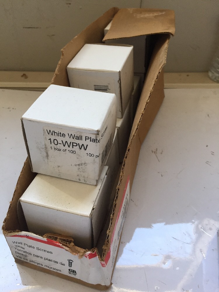 Box Of 100 Gardner Bender Wall Plate Screws 10-WPW