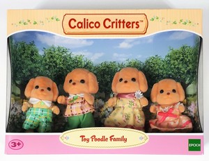 calico critters toy poodle family