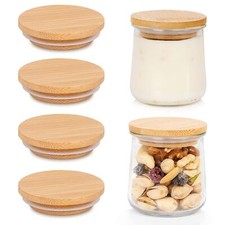 Oui Yogurt Jar Lids Oui Yogurt Bamboo Jar Lids Set Wooden Lids For Oui Yogurt Ja