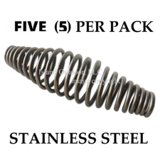 FIVE pk 5" STAINLESS steel SPRING HANDLE BBQ smoker grill pit wood furnace stove