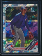 JORDAN GROSHANS 2019 Bowman Chrome Draft SAPPHIRE REFRACTOR Rookie Card RC