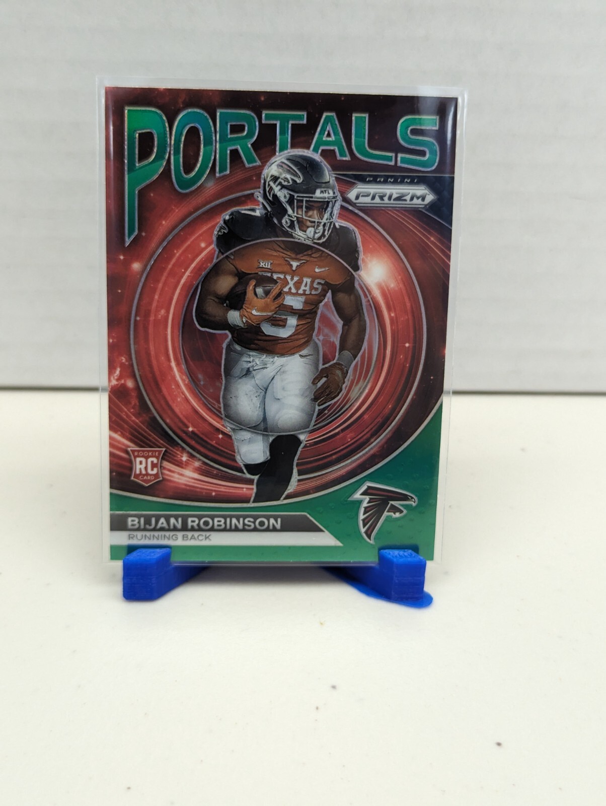 BIJAN ROBINSON 2023 Prizm Football Green Wave Portals #PO-8 Atlanta Falcons RB