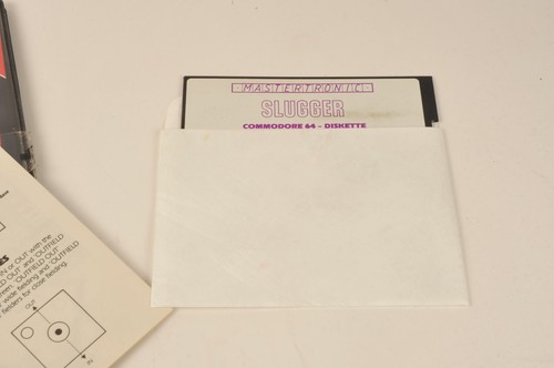 Commodore 64 128 Mastertronic The Slugger Disk Baseball Game w/ case Retro C64 - Picture 4 of 13