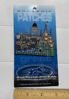 NIP Salt Lake City Utah State Capitol Building Mormon Temple Iron-on Patch