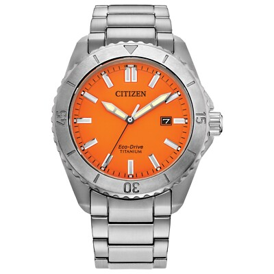#ad #ad Citizen Men#x27;s Sport Date Eco Drive Silver Stainless Steel Watch 41 MM AW1840 50X $199.99