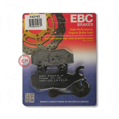 Plaquettes De Frein Arrière EBC FA214/2 Pour Triumph Sprint ST 1050 2005-2009 - Neuves UK