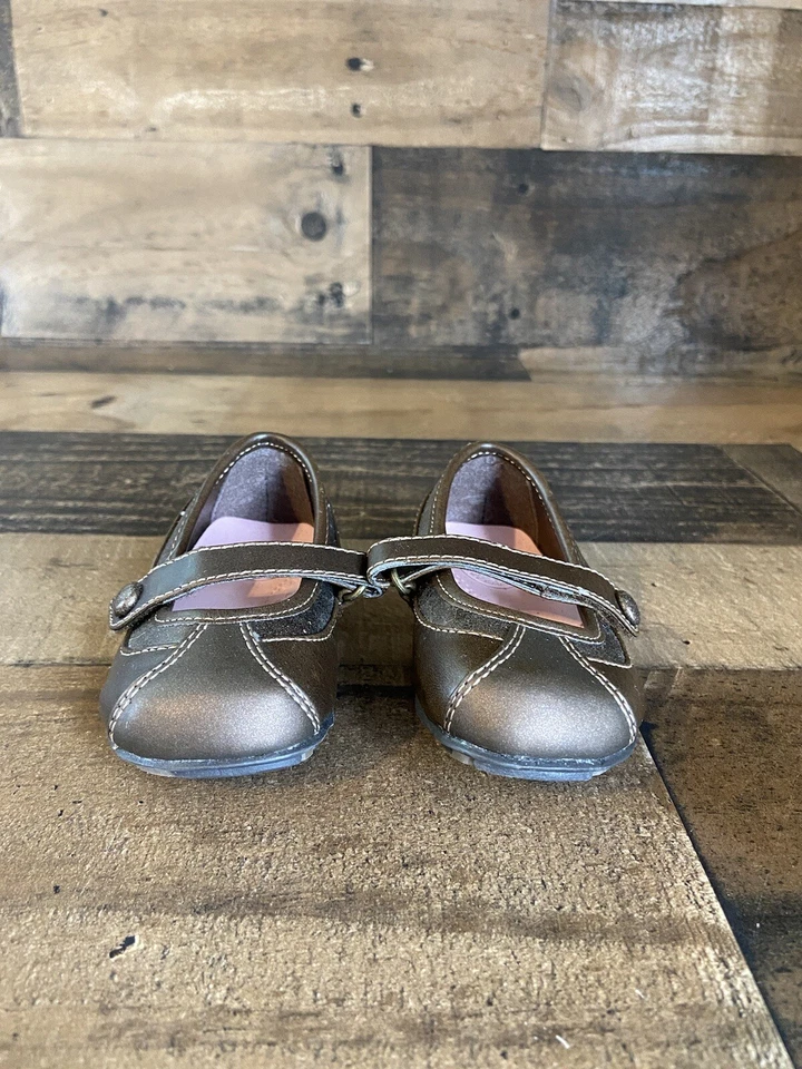 Buster Brown Baby Girl Brown Faux Leather Mary Jane Shoe Sz 4 - Image 4 of 4