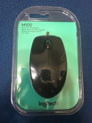Logitech M100R Wired Optical Gaming Mouse Ergonomic Computer Mice