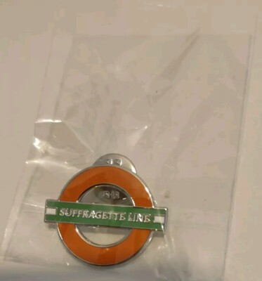 Suffragette Line Emaille Pin Anstecker Tfl, London Overground.