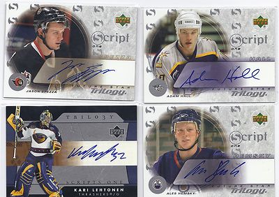 2005-06 Upper Deck Trilogy Scripts #SFSKL Kari Lehtonen Atlanta Thrashers