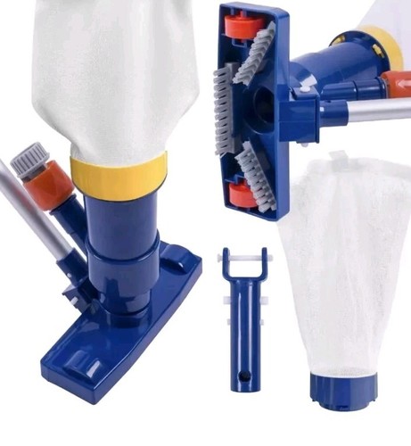 POOLAZA Portable Pool Vacuum Jet Underwater Vacuum Cleaner With 2 Mesh Bags - Picture 3 of 12