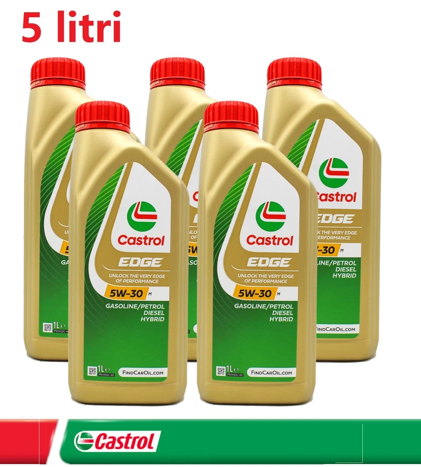 OLIO MOTORE CASTROL EDGE 5W30 M 5 LT LONGLIFE ACEA C3 229.31 229.51 229.52 LL 04 - Immagine 2 di 4
