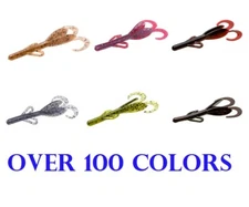 Zoom Baby Brush Hog Model 042 Tiny Soft Bait 4" 12 Pack