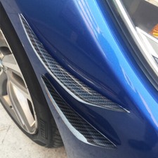 4pcs Universal Real Carbon Fiber Spoiler Canards Refit Kit Front Bumper Fins