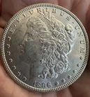 1896 Morgan Dollar Good Luster Crisp Details Few Minor Contact Marks Slight Wear
