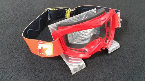 Occhiali mascherina da motocross enduro Ariete MX 07 taglia unica colore rosso - Foto 3 di 24