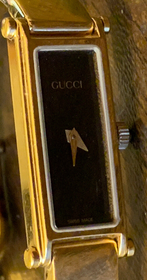 Genuine Gucci Watch 1500 Women's Black X Gold-NICE! | eBay