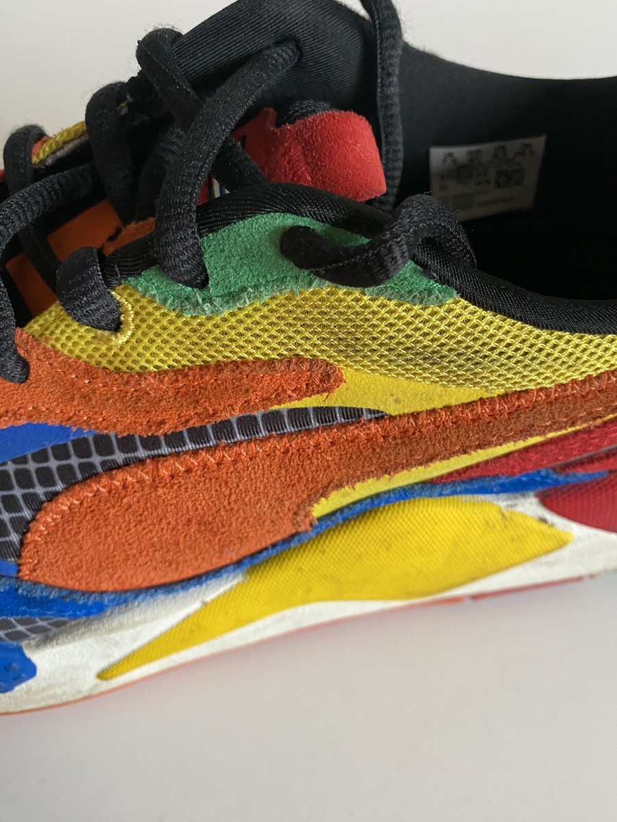 Men's Sz 8.5 Puma RS-X Rubiks Limited Edition USED w Box 373428-01