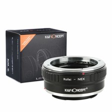 K F Concept adapter for Rollei QBM lens to Sony E NEX a5000 A72 A7R3 a7c a6000
